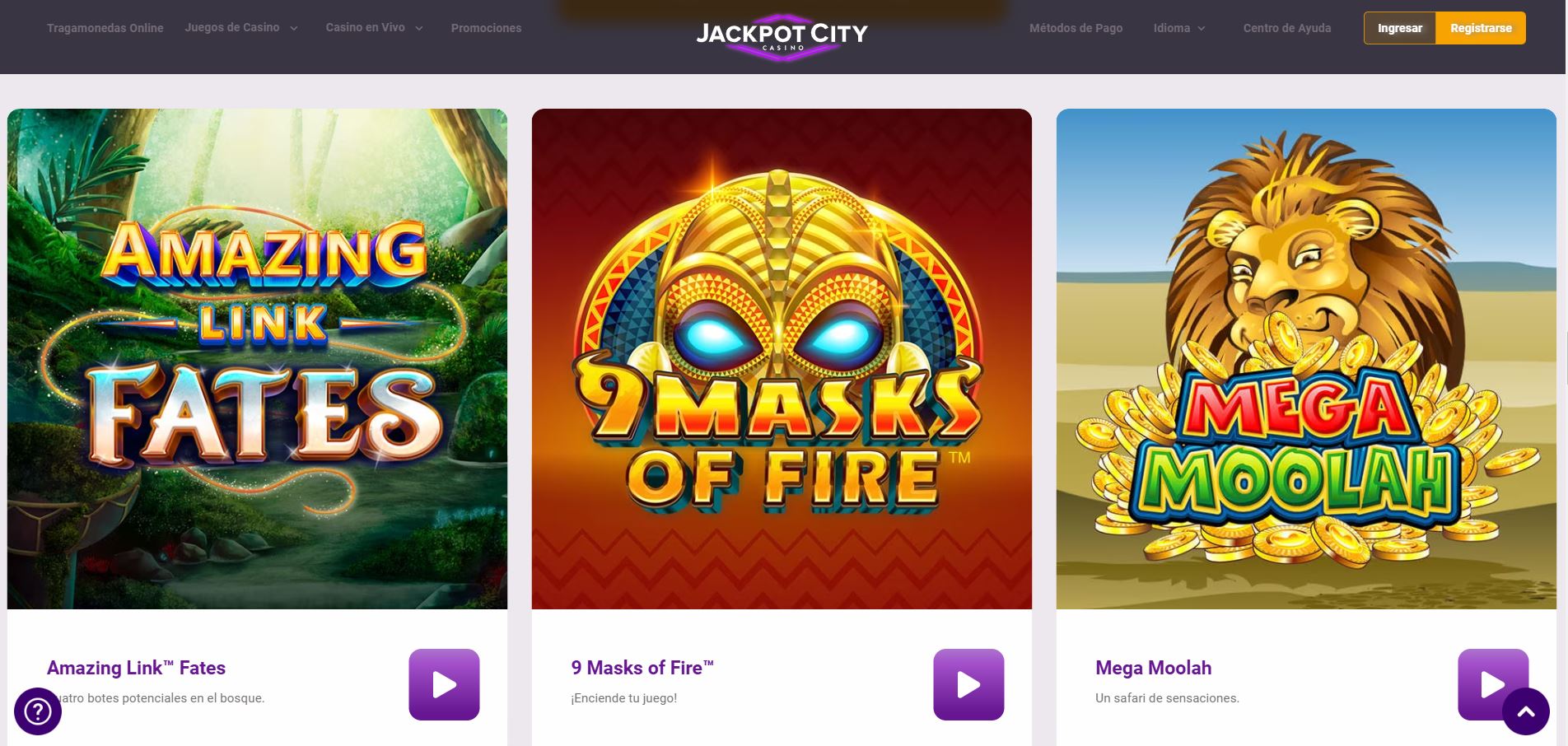 jackpot city tragamonedas