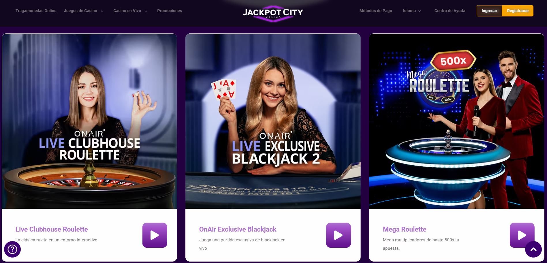jackpot city casino en vivo