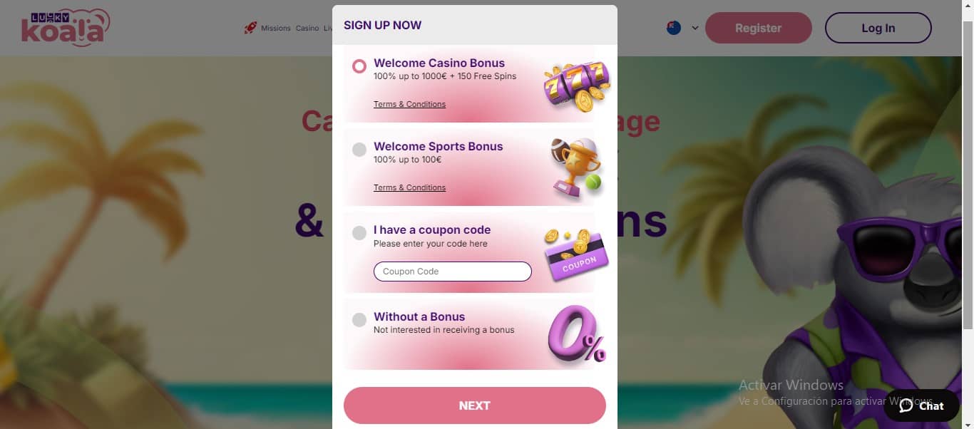 Como Registrarse En Lucky Koala casino online chile