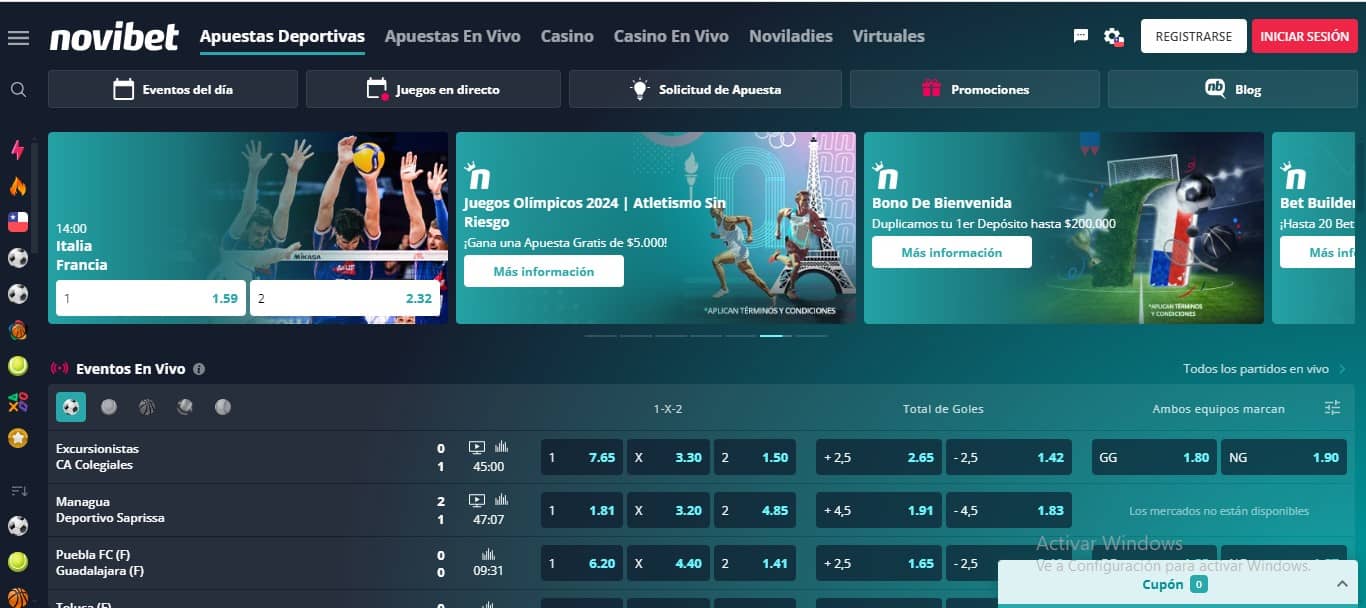 Experiencia De Usuario Novibet casino chile